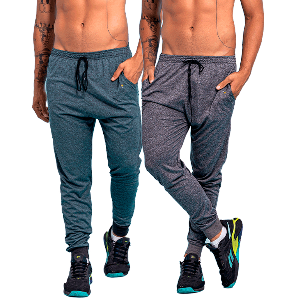 Kit 2 Calças Dry Fit Esportiva Para Academia Corrida Esporte Promoção ...