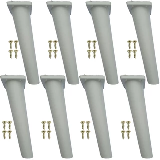 8 pc Pes Retro Paris Para Armario Moveis Branco De 16cm