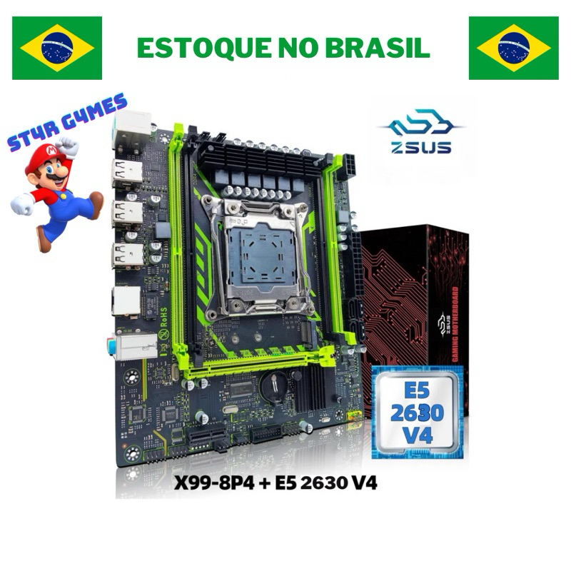 KIT XEON X99 + 2630v4 + 16GB RAM + RX 580 8GB | Shopee Brasil