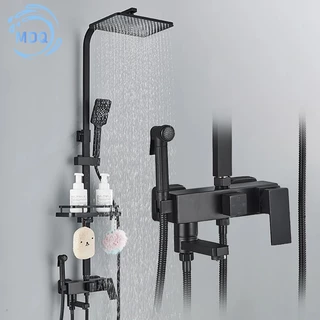 Ducha Chuveiro Banheiro, Torneira Mista Fria E Quente De Aço Inoxidável 304, Montada Na Parede, Com 3 Ou 4 Modos De Saída De Água