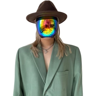 Óculos De Sol Com Proteção Facial Viseira Cobertura Total Anti-Embaçante UV400