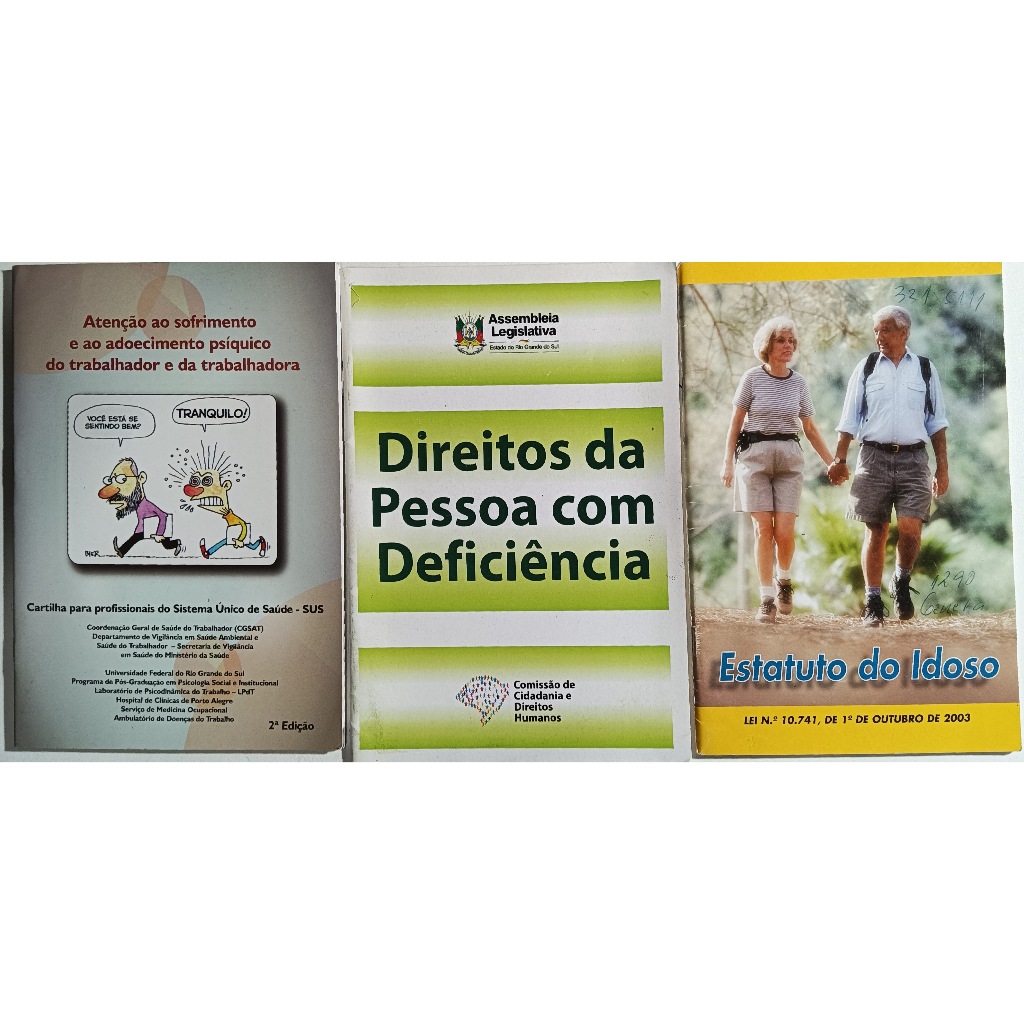 Estatuto Do Idoso/Direitos Da Pessoa Com Deficiencia/Cartilha Para ...