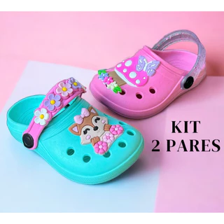 KIT INFANTIL - 2 PARES BABUCHE MENINA