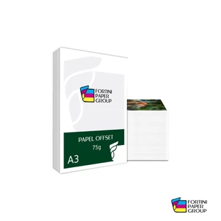 Papel Offset 75g 500 Folhas A3 Branco Sulfite 420x297mm