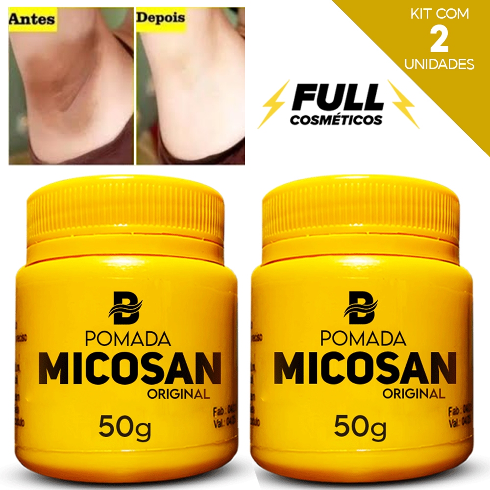 Kit 2 Pomada Clareadora Manchas Axila e Virilha Micosan 50g Baruc ...