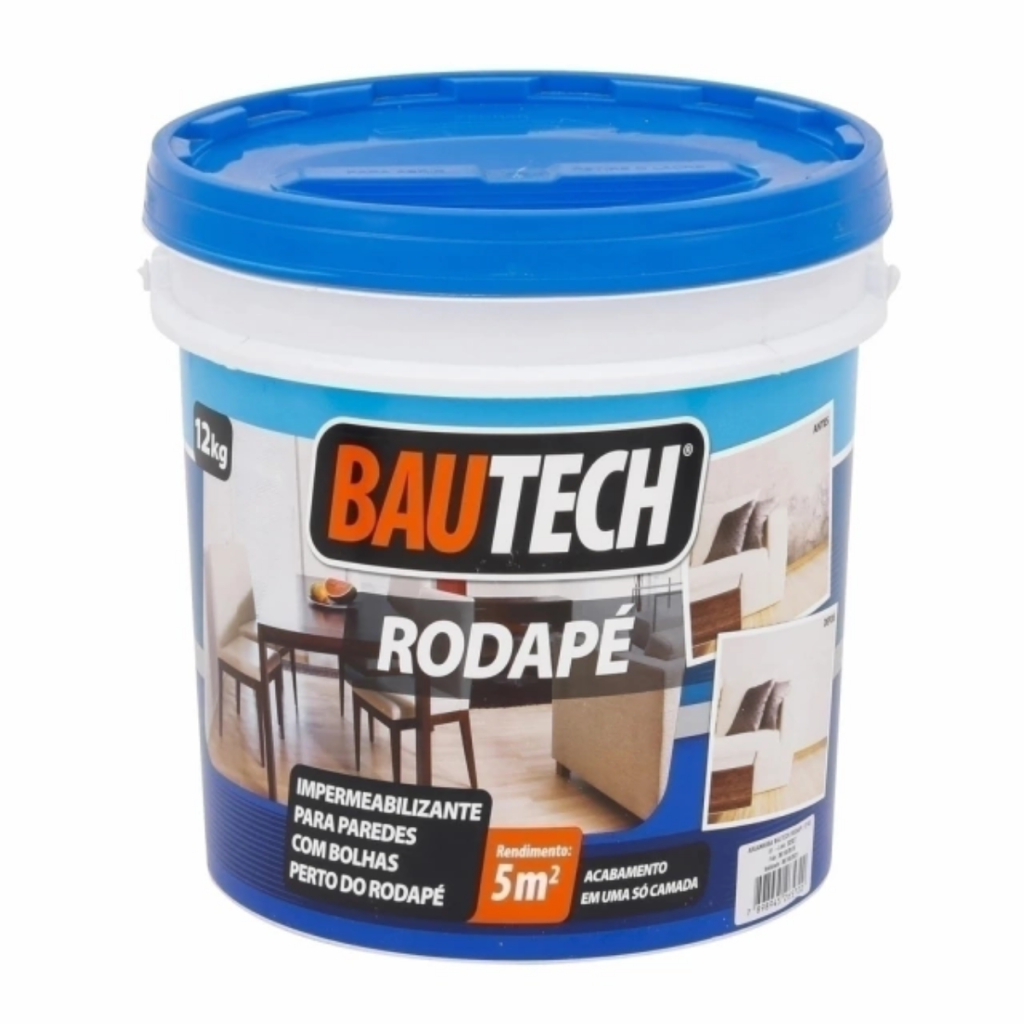 Bautech Rodapé 12kg - Argamassa Impermeabilizante para paredes com ...
