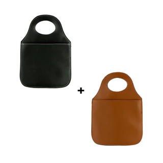 2 Lixeiras Automotiva Universal Para Carro em Couro e Costura Resistente em Oferta na Shopee