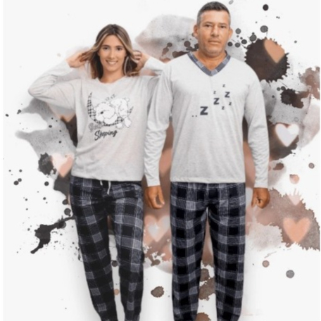 KIT 2 PIJAMAS LONGO DE CASAL