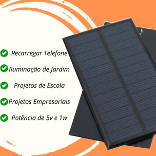 Mini placa Solar Energia Fotovoltaica 5v 1w