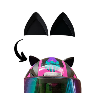 Orelha de Gato Acessorios para Capacete Moto Ciclista Fone Headset Orelinha para Capacete