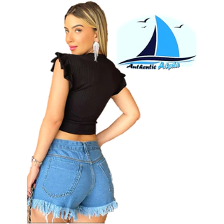 Blusinha Gola Canoa ~TECIDO CANELADO