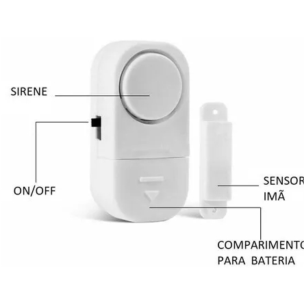 Alarme Contra Invasão Residencial Sonoro Porta E Janelas