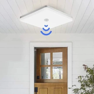 Painel Plafon Led Com Sensor de Presença 18w/24w /36w Sobrepor Redondo/Quadrado Branco Frio 6500k
