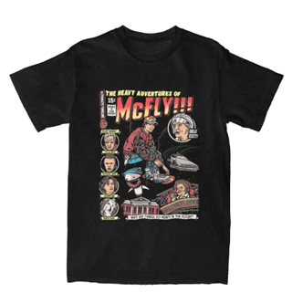 Blusa Camisa Camiseta Marty McFly Turnê 2024 Back To The Future T-Shirt, Merchandise Gola Redonda Tshirt