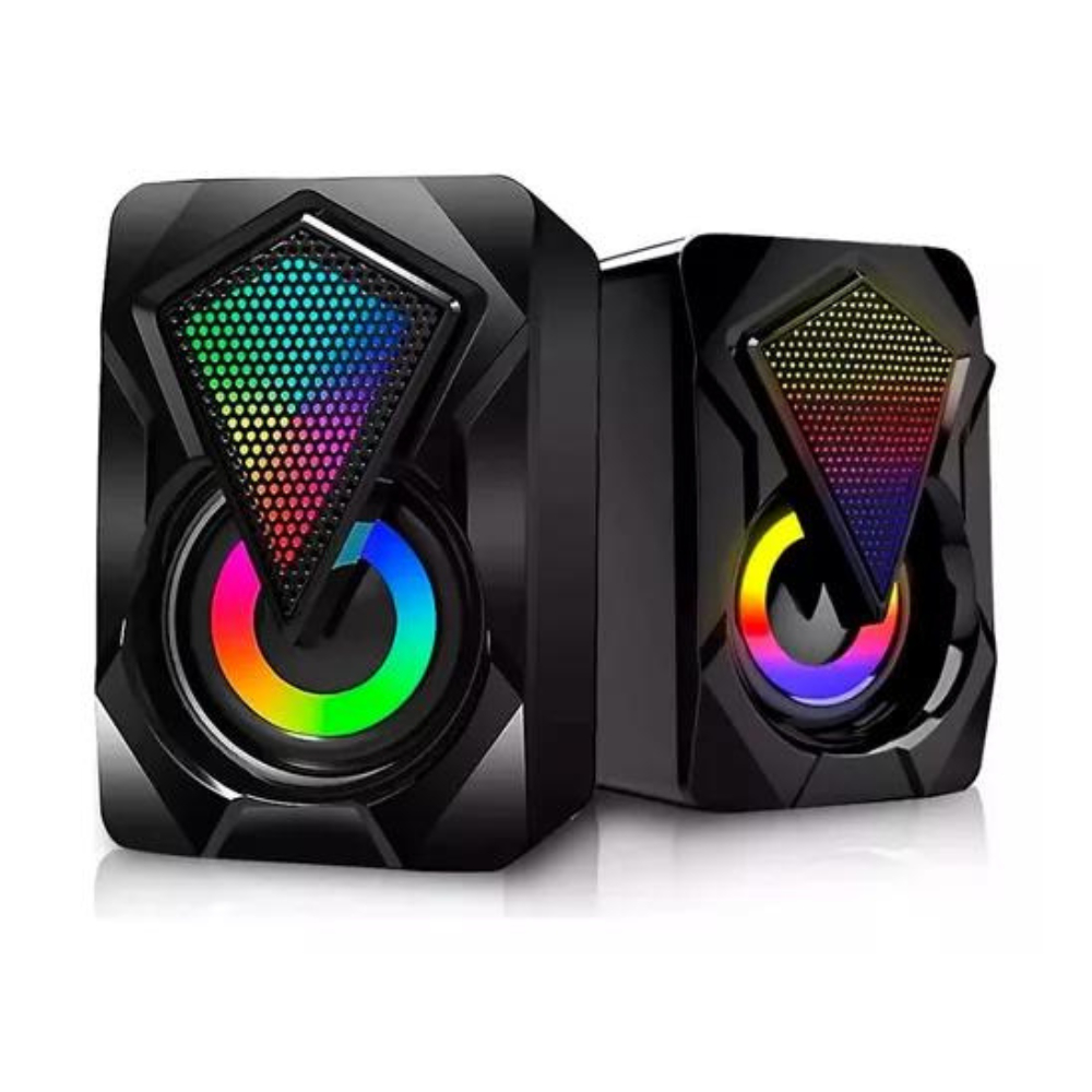 Caixa De Som Led Pc Potente 6 Watts Rms Volume Alto Cabo P2 | Shopee Brasil
