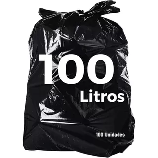 Saco de lixo 100 Litros com 100 unidades frete grátis Direto da fábrica
