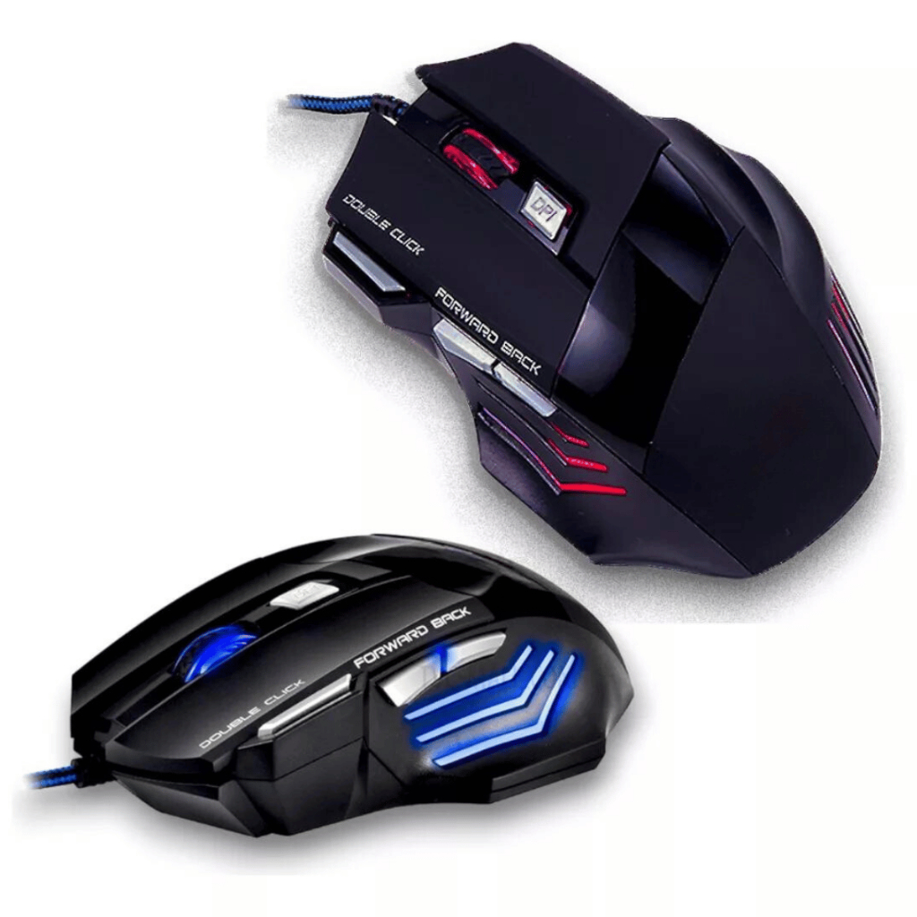 MOUSE COM FIO 140cm 7 BOTÕES RGB
