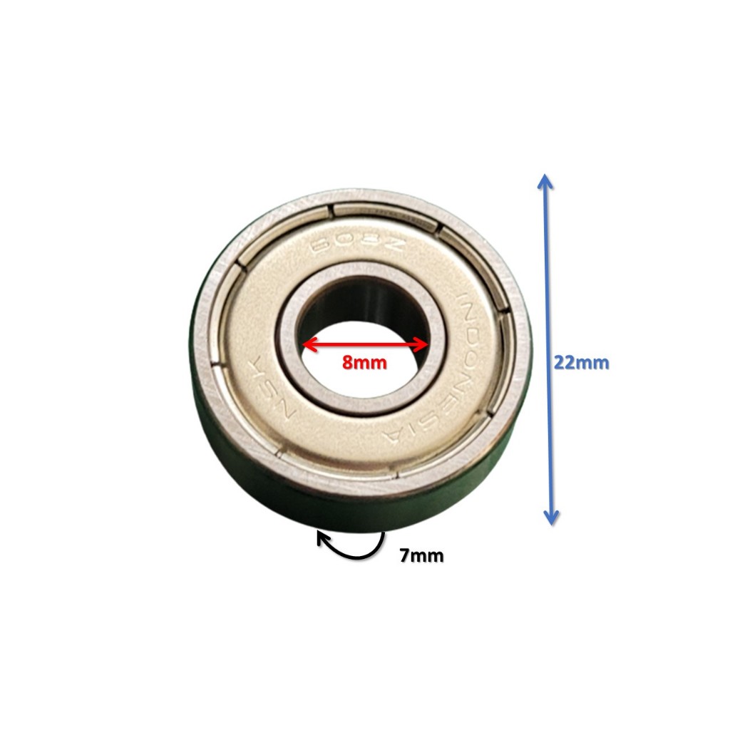 KIT 10 ROLAMENTOS 608 NSK ZZ - 8x22x7mm - primeira linha | Shopee