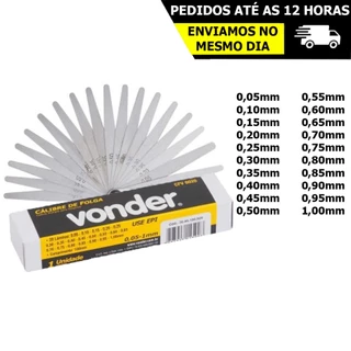 Calibre De Folga Para Regulador De Válvulas de Moto Carro e Maquinas Com 20 Lâminas Mecanico