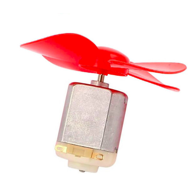Motorzinho com Helice Vermelha para Arduino Projetos Eletronicos ...