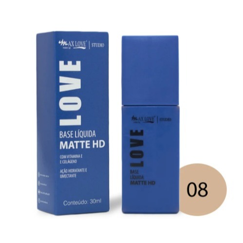 Max Love Base Liquida Max Matte HD 30g | Shopee Brasil