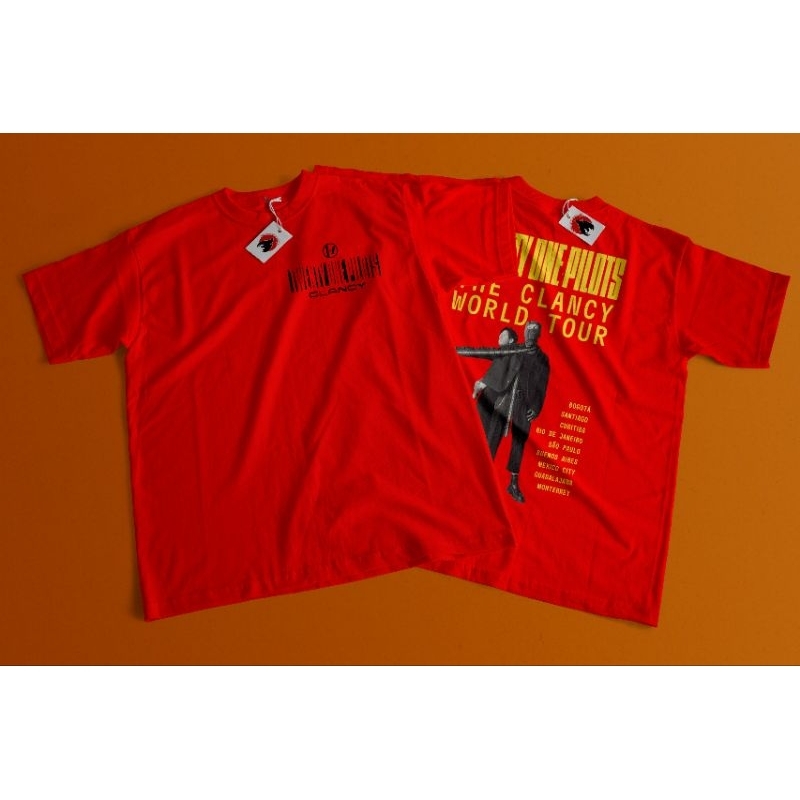 Camiseta Twenty one Pilots Clancy Word Tour 100% algodão | Shopee Brasil
