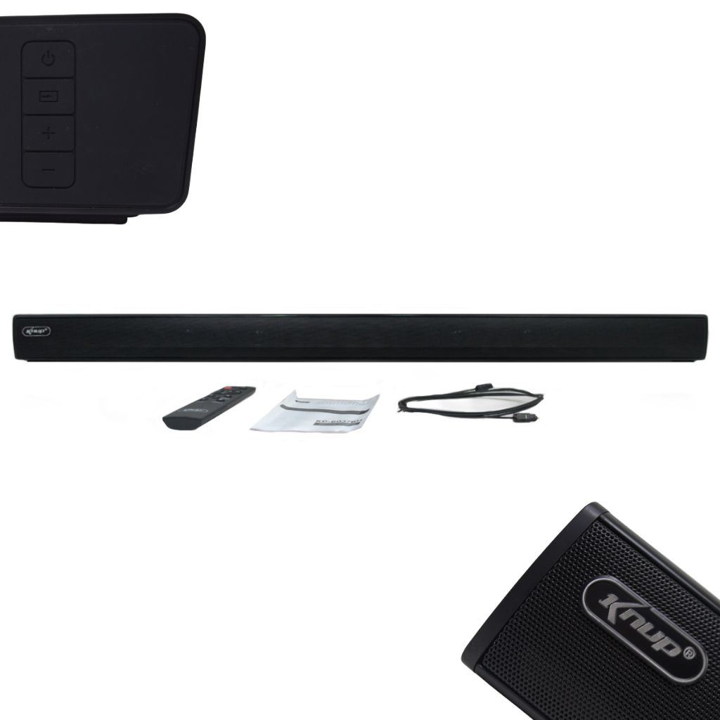 Caixa De Som Soundbar Bluetooth Knup 6037bh Preta 110v/220v