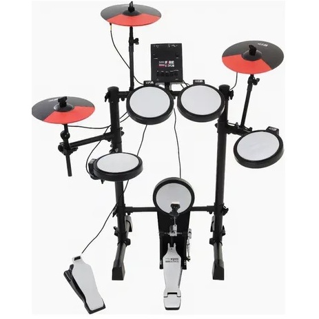 Bateria Eletrônica Mesh Head Usb Pro Fire Spanking E-drum Cor Preto/laranja