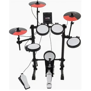 Bateria Eletrônica Mesh Head Usb Pro Fire Spanking E-drum Cor Preto/laranja