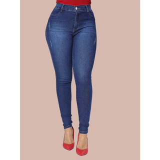 Calça Jeans Skinny cintura alta levanta bumbum