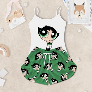 Pijama Infantil Feminino Baby Doll Camisa Alcinha Meninas Super Poderosas