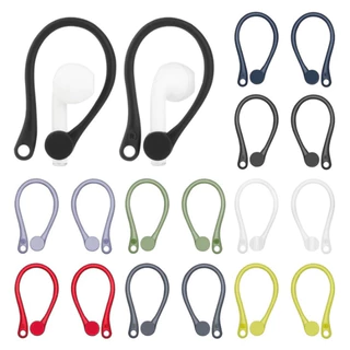 Kit 2 pares de SUPORTE para Fone Gancho Suporte Antiqueda Fone Sem Fio de Orelha Silicone