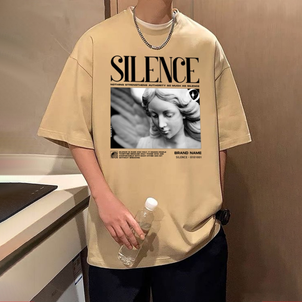 Camisa camiseta básica streetwear "Silence"
