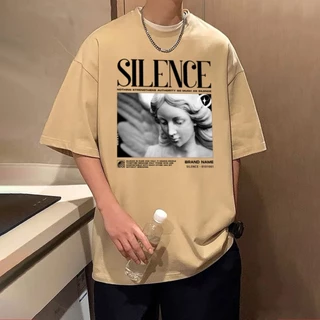 Camisa camiseta básica streetwear "Silence"