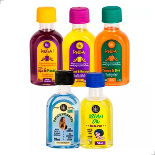 Kit 3 Lola Cosmetics Oleo Argan 50ml & Trio De Oleo Pinga Danos Vorazes 50ml