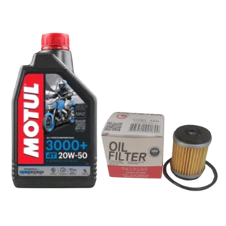 Kit troca de óleo fazer 250/lander 250 /tenere250 . Um litro motul3000+ 20W-50 mineral .Filtro de óleo Yamaha fazer 250/lander 250/tenere 250.