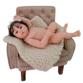 Bebê Reborn Abigail Morena Corpo Vinil Banho Fio A Fio