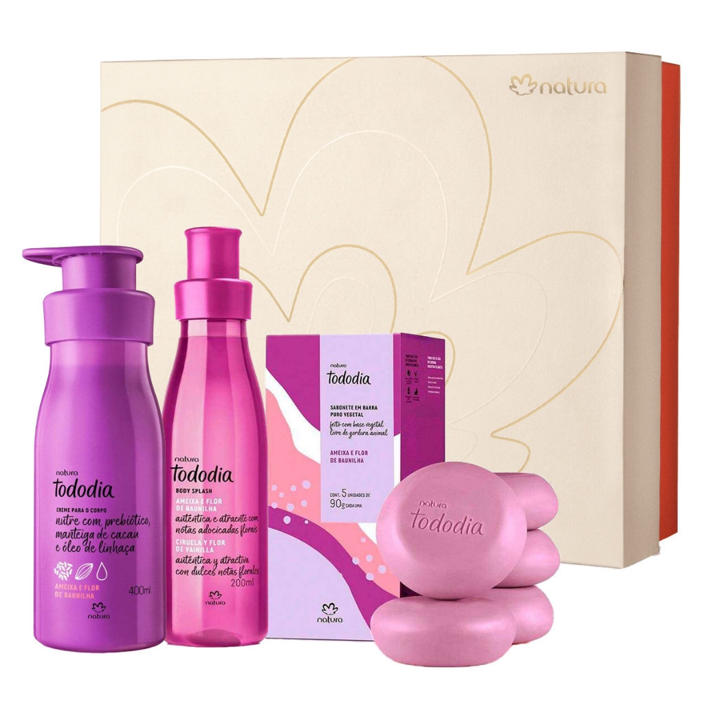 Kit Tododia Ameixa e Flor de Baunilha Natura | Shopee Brasil