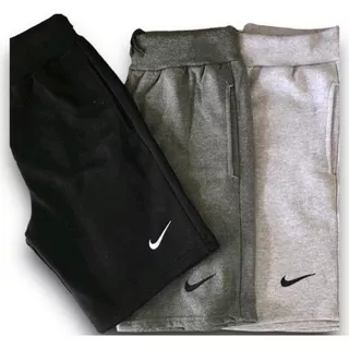 Kit 3 Bermudas de Moletom Masculina Academia Casual Treino C/ /cordão cores sortidas