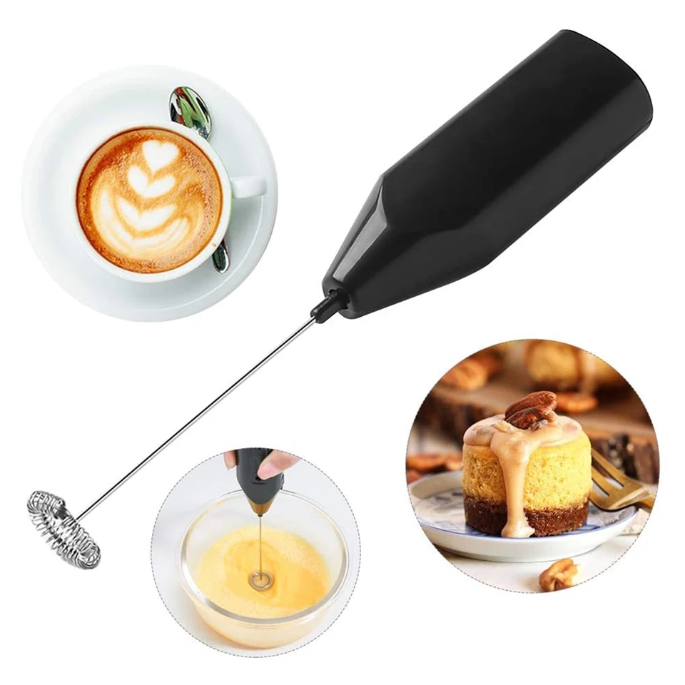 Mini Mixer Misturador De Bebidas Café, Whey Portátil Elétrico A Pilha Potente