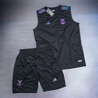 kit Conjuntos Dry Fit Sportivo Fitnes Regata + Short Veraõ Academia