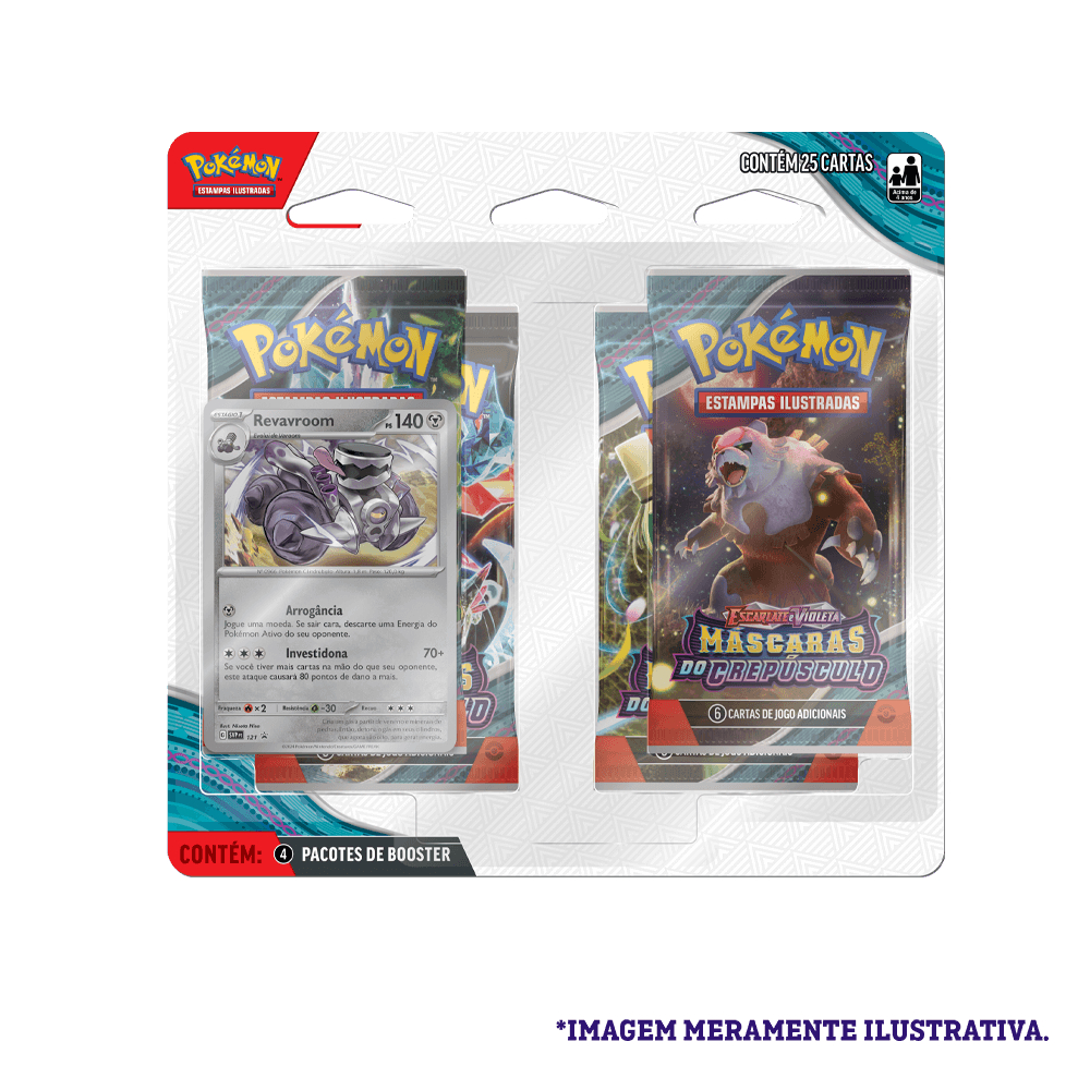 Pokémon EV6 -Máscaras do Crepúsculo Kit Blister Quádruplo