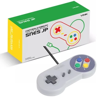 Controle PC USB Modelo Super Famicom / Super NES Japones - Vinik - Joystick Joypad / Retrogaming