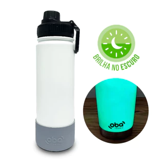 Garrafa Térmica Brilha No Escuro Para Água Café Suco Chá Exclusividade Oba Térmic 650ml