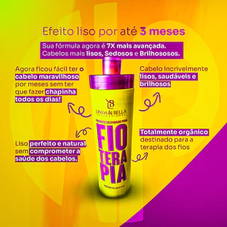 Fioterapia Progressiva sem Formol 1000ml para Fio Terapia dos Fios - Cabelo Liso Beleza Radiante