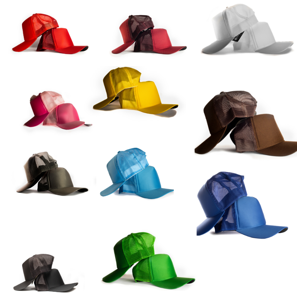 20 Bonés Lisos Cores Mistas.