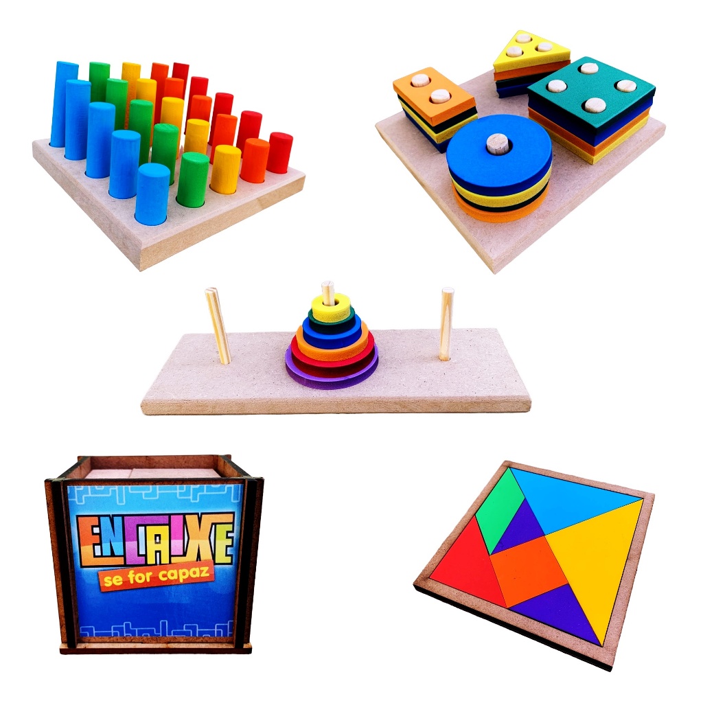 KIT 5X BRINQUEDOS PEDAGOGICOS AUTISTA AUTISMO PROMOÇÃO | Shopee Brasil