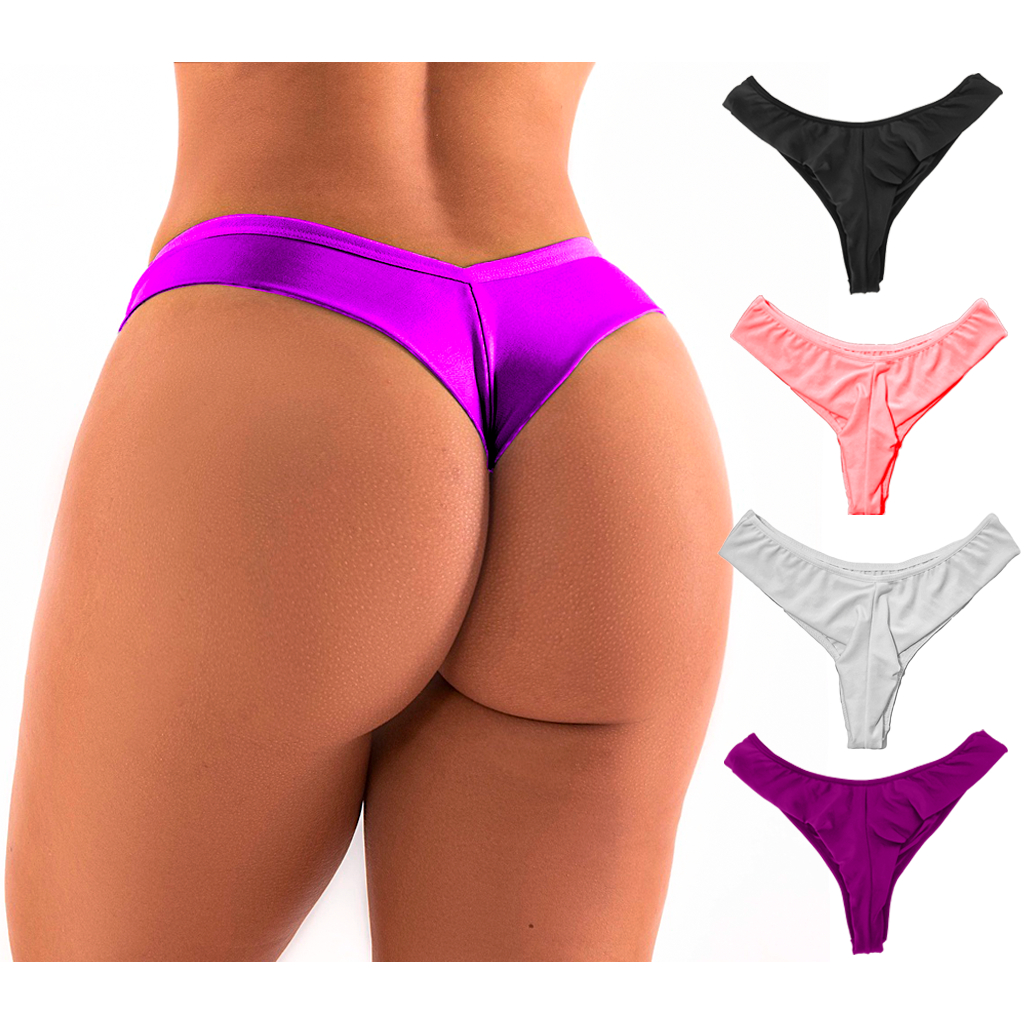 Kit 5 Calcinha Fio Duplo Levanta Bumbum Confortável