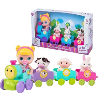 Lil Cutesies Brinquedo Trenzinho 44cm Boneca e Amigos Animaizinhos - Cotiplás 2321