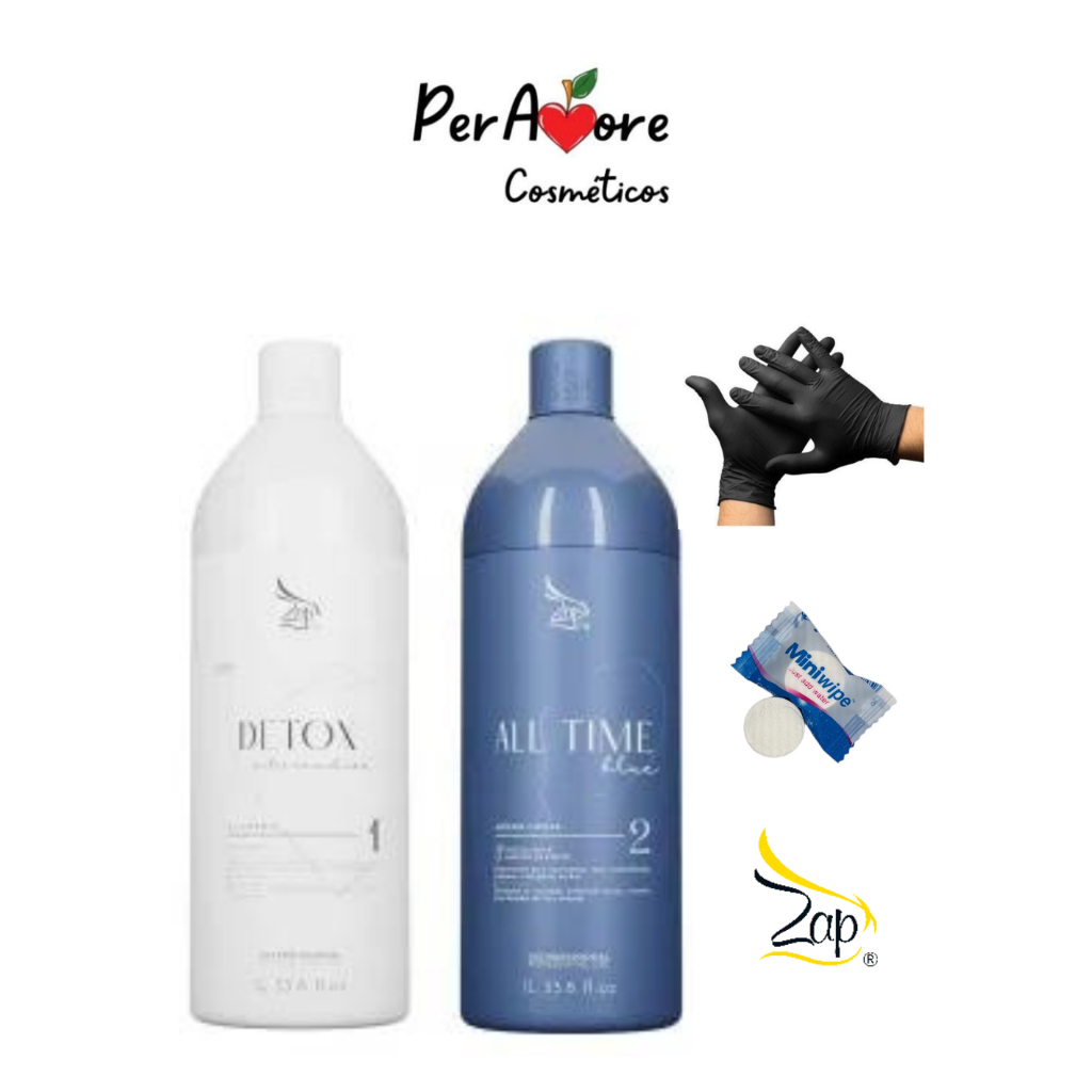 Kit Progressiva orgânica ALL TIME BLUE para cabelos loiros, grisalhos e ...